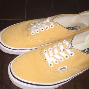 Yellow authentic vans